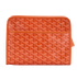 Goyard Jouvence Toiletry Pouch, &pound;650, Accessories, Orange, Canvas, Front view